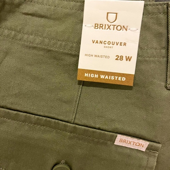 NEW BRIXTON - High Waist Utility Shorts in Olive Green - Picture 6 of 8